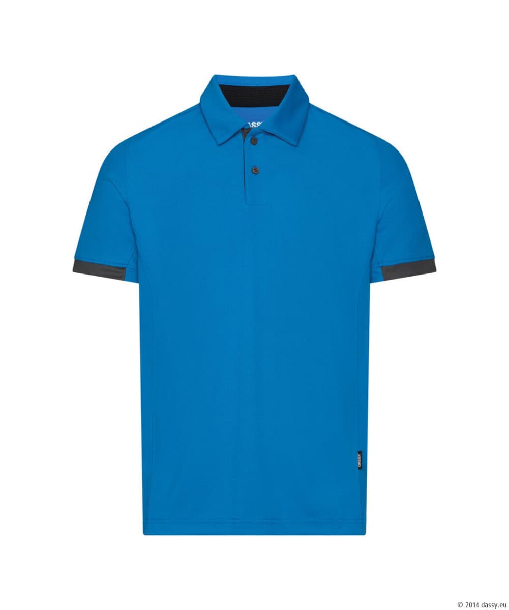 TRAXION Next Polo Azuurblauw/Antracietgrijs