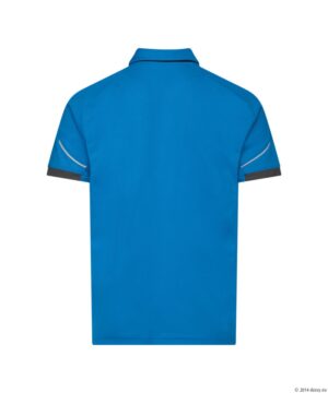 TRAXION Next Polo Azuurblauw/Antracietgrijs