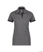 TRAXION Next Polo Dames Antracietgrijs/Zwart