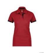 TRAXION Next Polo Dames Rood/Zwart