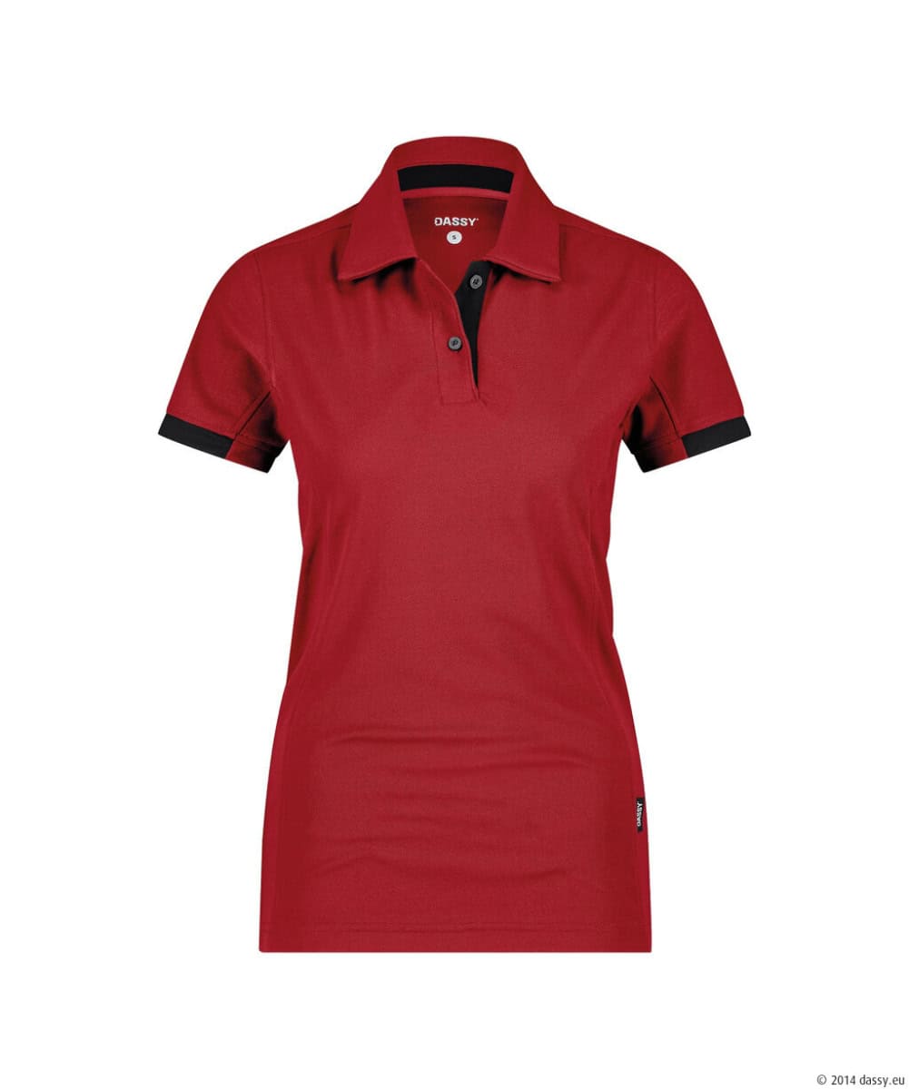TRAXION Next Polo Dames Rood/Zwart