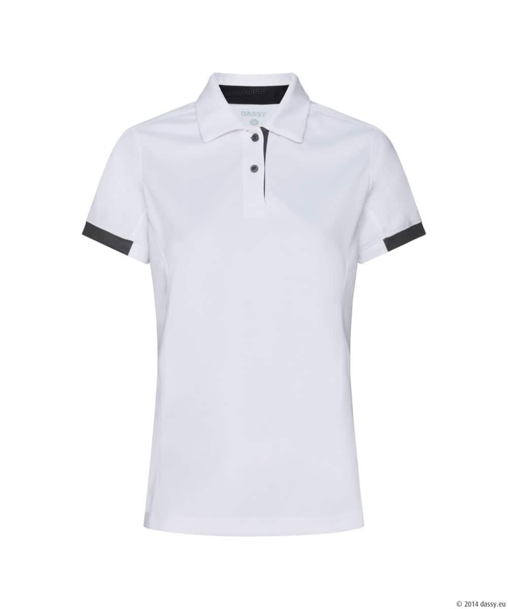 TRAXION Next Polo Dames Wit/Antracietgrijs