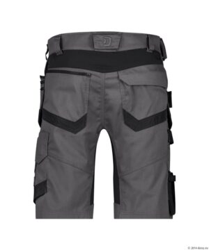 TRIX Next Stretch Werkshort met Holsterzakken Antracietgrijs/Zwart