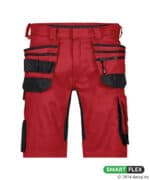 TRIX Next Stretch Werkshort met Holsterzakken Rood/Zwart