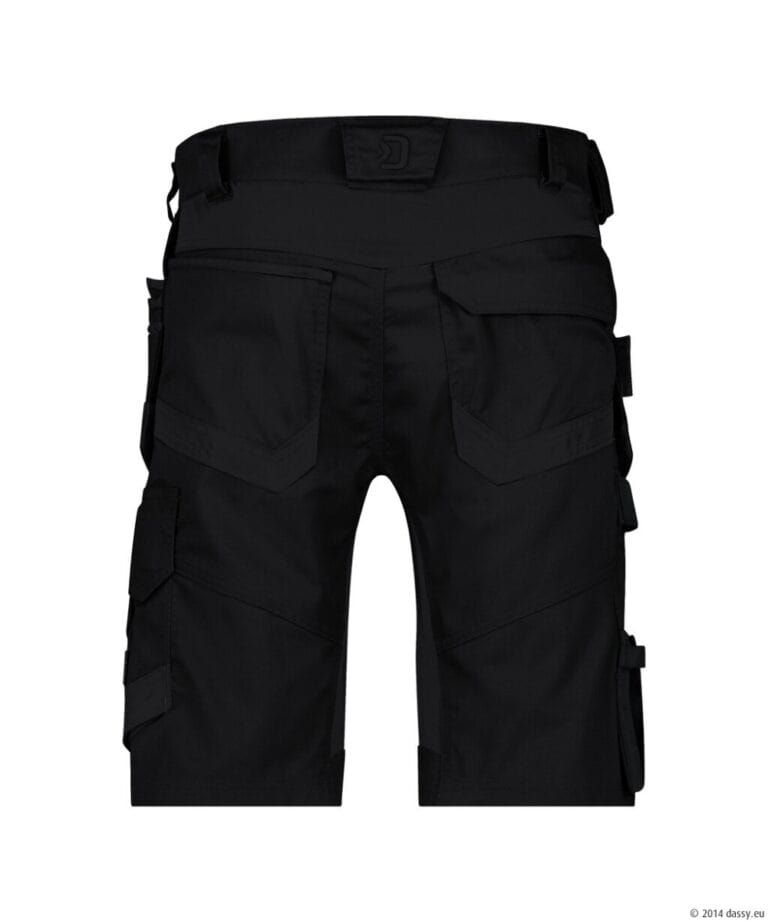 TRIX Next Stretch Werkshort met Holsterzakken Zwart