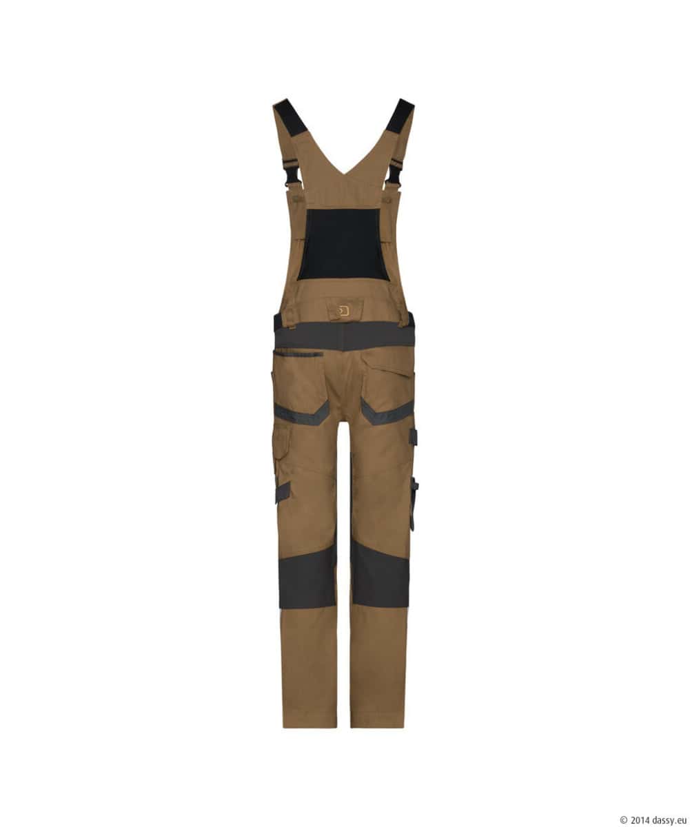 TRONIX Next Bretelbroek met Stretch Leembruin/Antracietgrijs