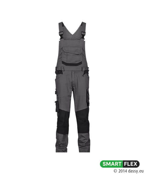 TRONIX Next Bretelbroek met Stretch MINUS Antracietgrijs/Zwart