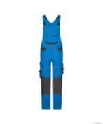 TRONIX Next Bretelbroek met Stretch MINUS Azuurblauw/Antracietgrijs