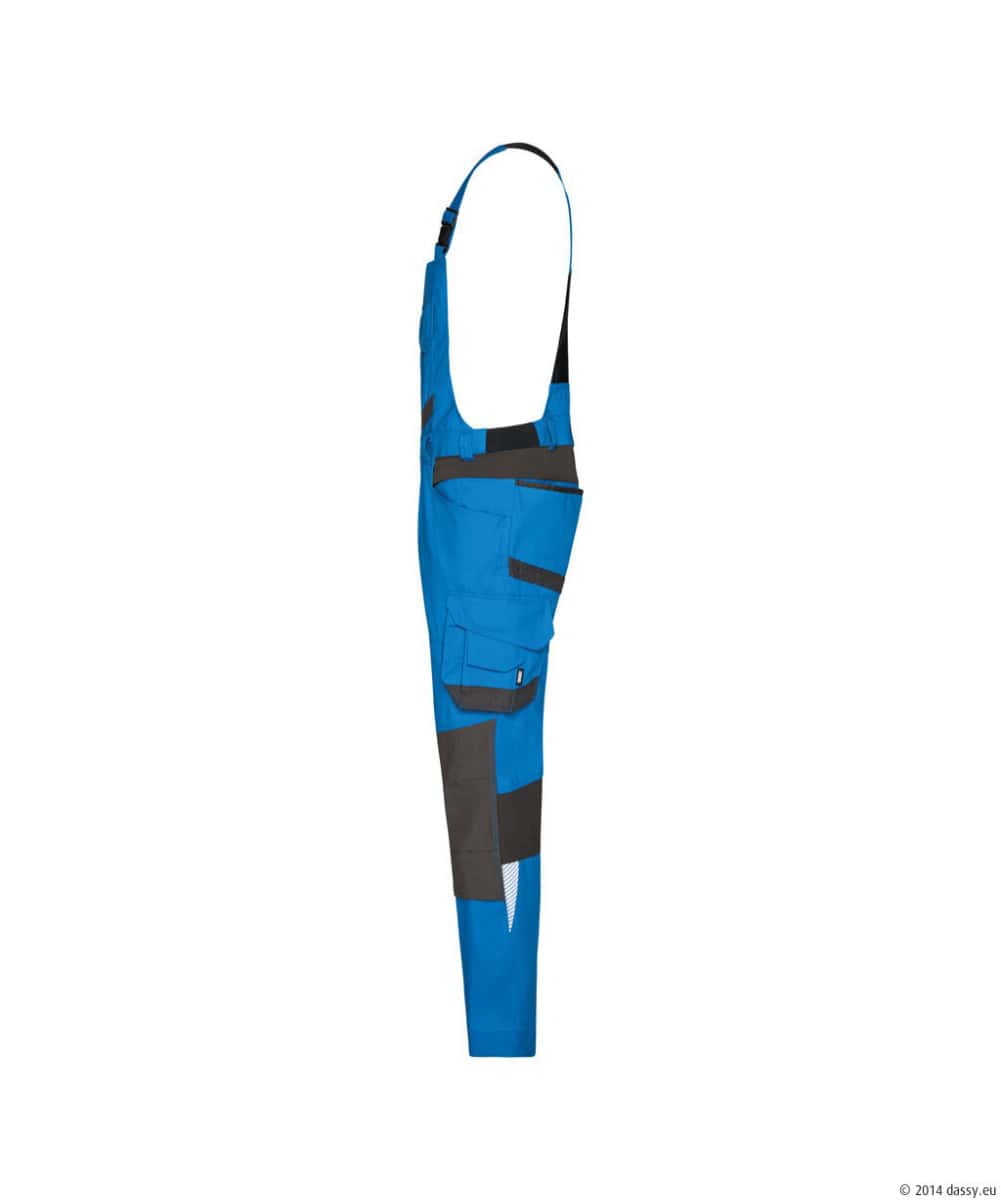 TRONIX Next Bretelbroek met Stretch MINUS Azuurblauw/Antracietgrijs