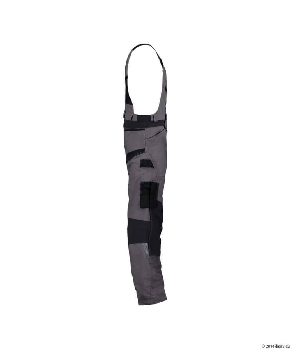 TRONIX Next Bretelbroek met Stretch PLUS Antracietgrijs/Zwart