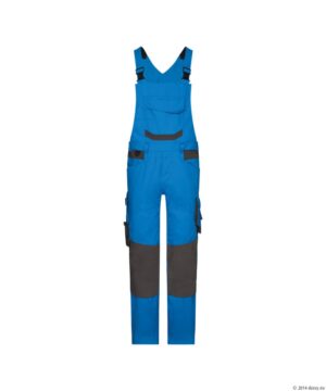 TRONIX Next Bretelbroek met Stretch PLUS Azuurblauw/Antracietgrijs