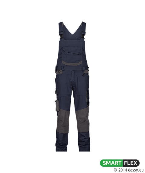 TRONIX Next Bretelbroek met Stretch PLUS Nachtblauw/Antracietgrijs