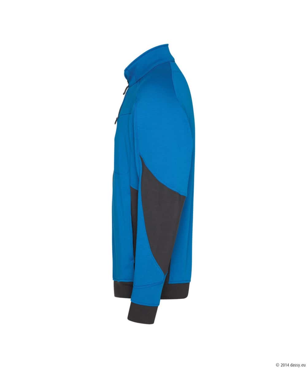 VELOX Next Sweater Azuurblauw/Antracietgrijs