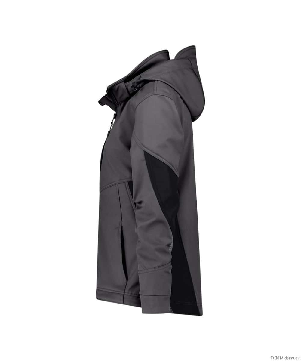 GRAVITY Next Softshell Antracietgrijs/Zwart COPY