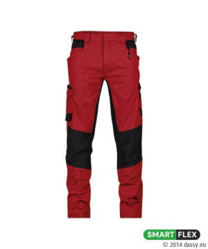HELIX Next Stretch Werkbroek PLUS Rood/Zwart