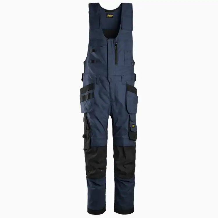 6014 Canvas Stretch One-Piece Werkbroek met Holsterzakken Navy/Zwart