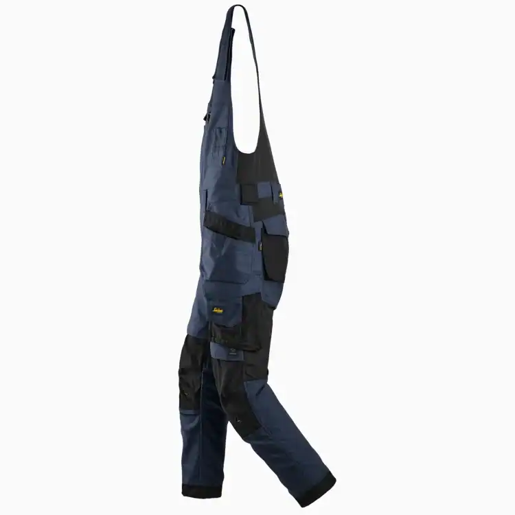 6014 Canvas Stretch One-Piece Werkbroek met Holsterzakken Navy/Zwart