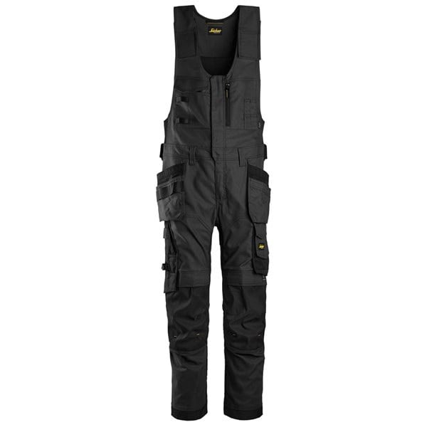 6014 Canvas Stretch One-Piece Werkbroek met Holsterzakken Zwart