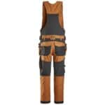 6014 Canvas Stretch One-Piece Werkbroek met Holsterzakken Bruin/Zwart