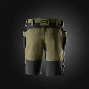 6118 Stretch Werkshort met Holsterzakken Khakigroen/Zwart