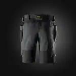 6118 Stretch Werkshort met Holsterzakken Staalgrijs