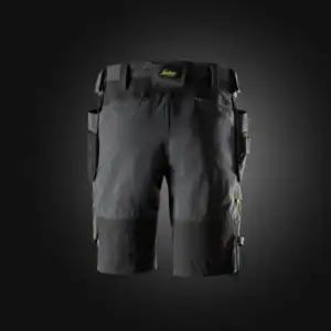 6118 Stretch Werkshort met Holsterzakken Staalgrijs