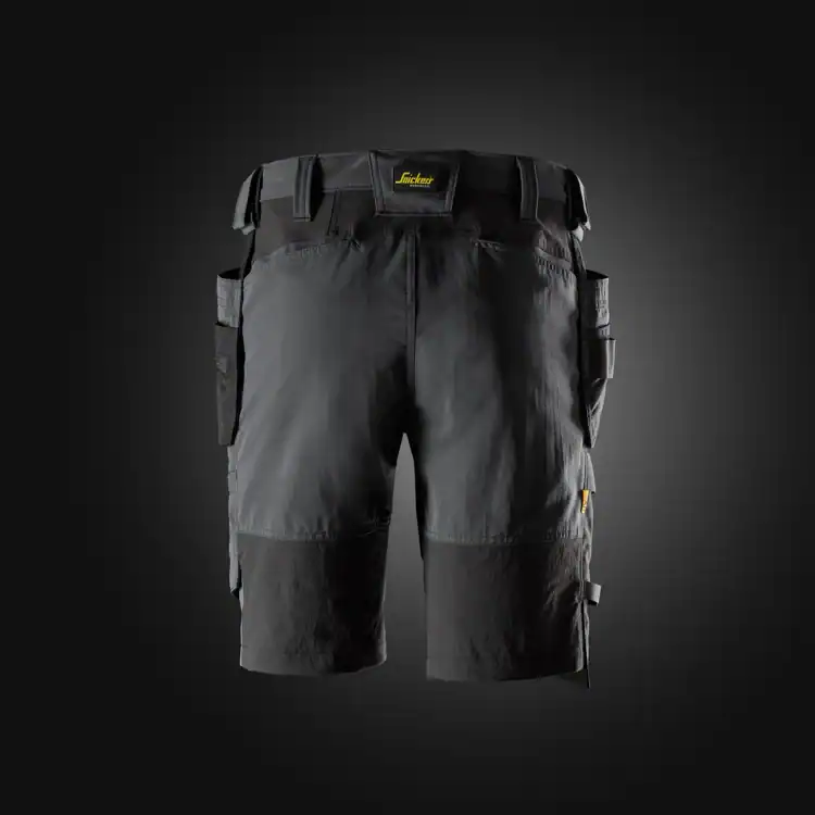 6118 Stretch Werkshort met Holsterzakken Staalgrijs