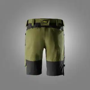 6119 Stretch Werkshort Khaki Groen/Zwart