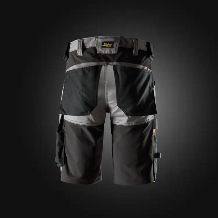 6143 Stretch Werkshort Grijs/Zwart