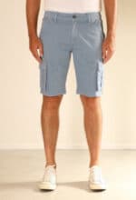 BRISBANE Korte Broek met Zijzakken Light Blue