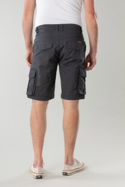 BRISBANE Korte Broek met Zijzakken Antraciet