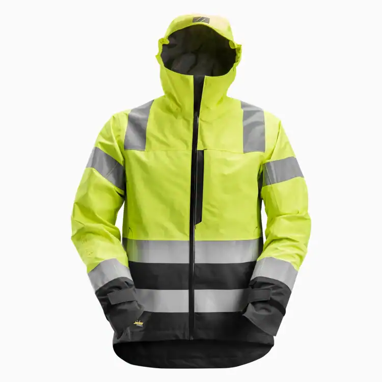 1330 Waterproof Shell Jacket Klasse 3 Hi-Vis Geel/Zwart
