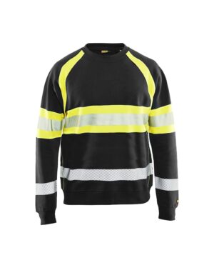 3359 Sweatshirt High Vis Zwart/Geel