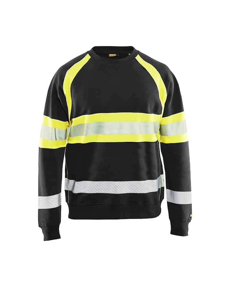 3359 Sweatshirt High Vis Zwart/Geel