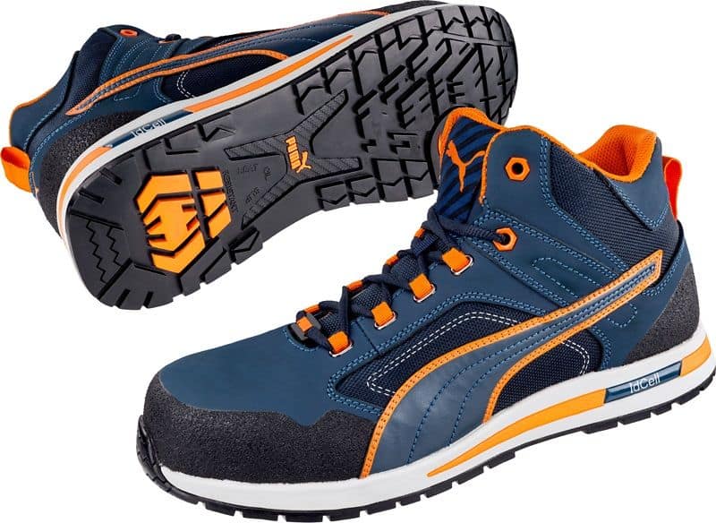 CROSSTWIST Hoge Veiligheidsschoen Blauw/Oranje S3S HRO SR