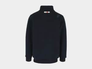 Otar Gevoerde Sweater met Lange Rits Marine