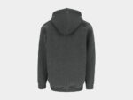 Otis Gevoerde Sweater met Lange Rits en Kap Grijs