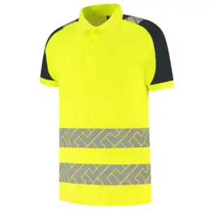 Poloshirt High-Vis Redefined Industrieel Wasbaar Fluo-Geel/Ink