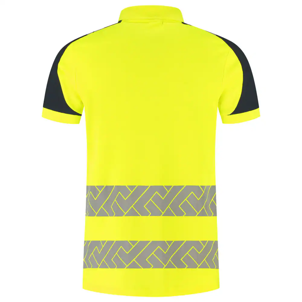 Poloshirt High-Vis Redefined Industrieel Wasbaar Fluo-Geel/Ink