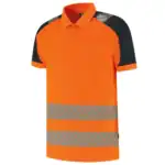 Poloshirt High-Vis Redefined Industrieel Wasbaar Fluo-Oranje/Ink