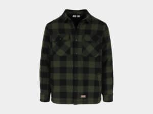 Puro Houthakkershemd Flannel Khaki/Zwart