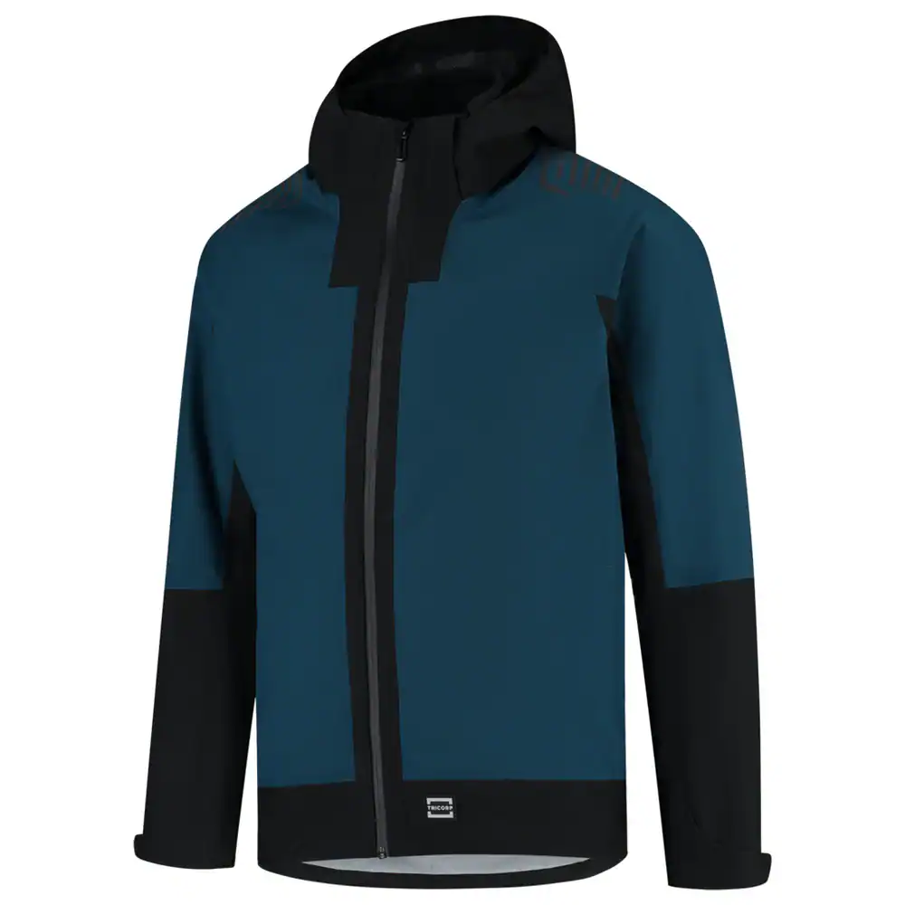 Regenjas Techshell Redefined Teal/Zwart