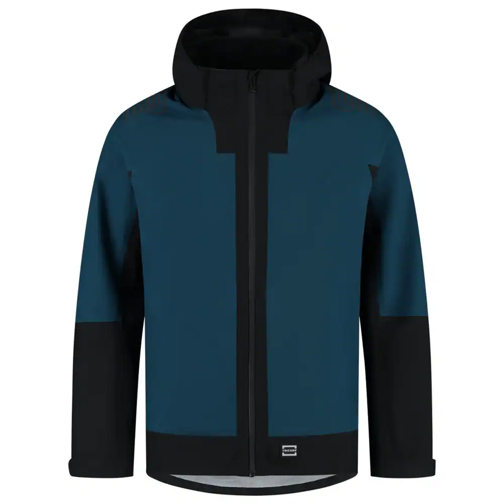 Regenjas Techshell Redefined Teal/Zwart