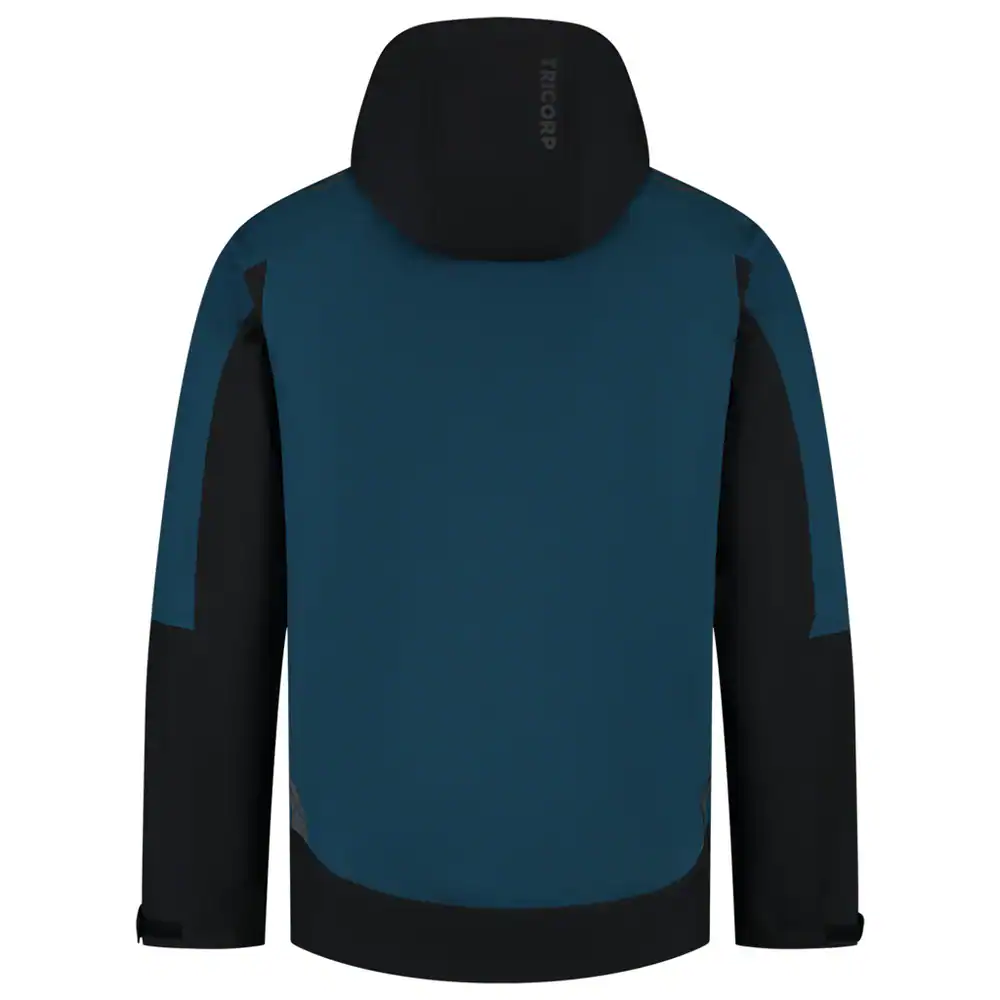 Regenjas Techshell Redefined Teal/Zwart