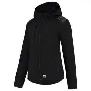 Softshell met Kap Luxe Redefined Dames Zwart