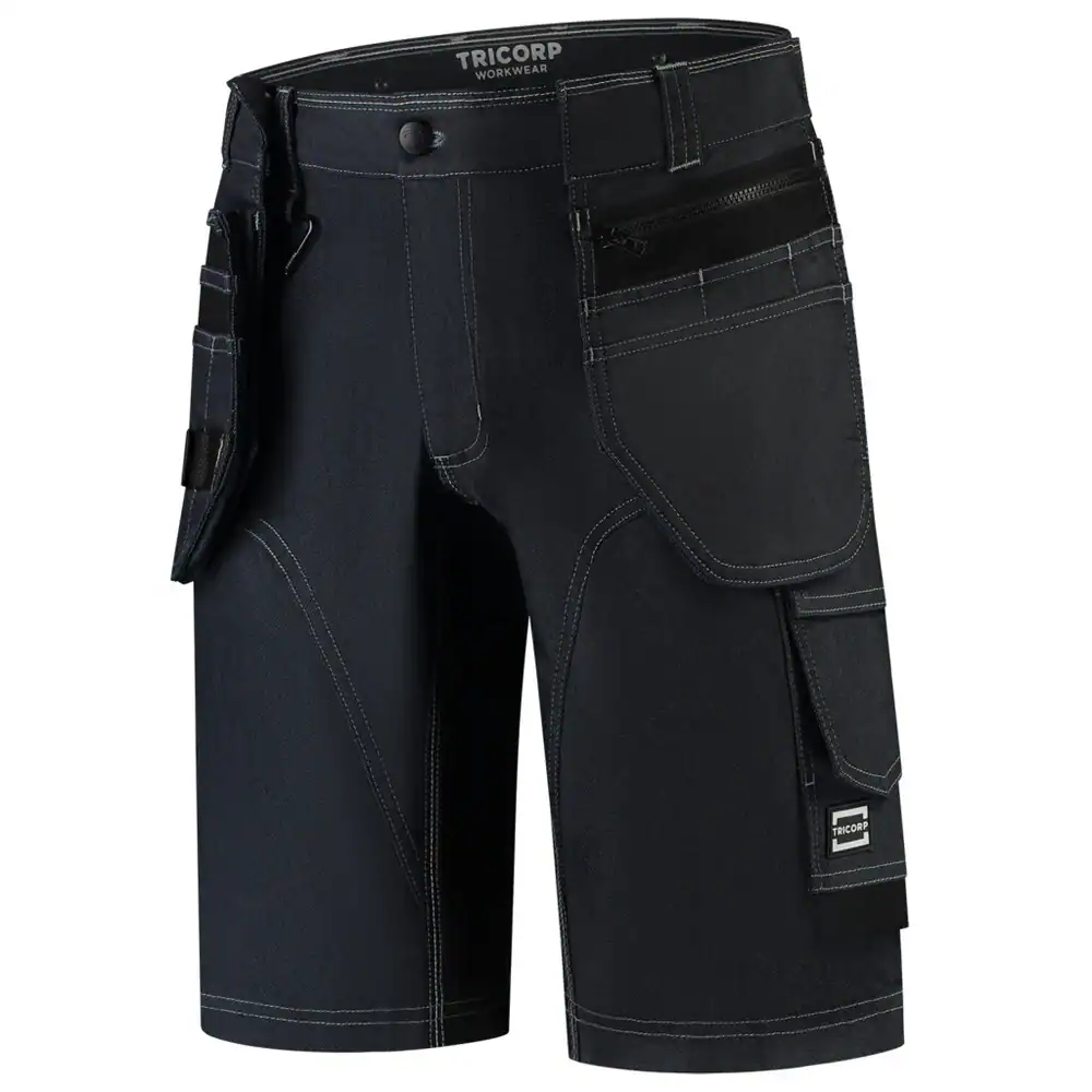 Stretch Jeans Short Redefined met Holsterzakken Ink