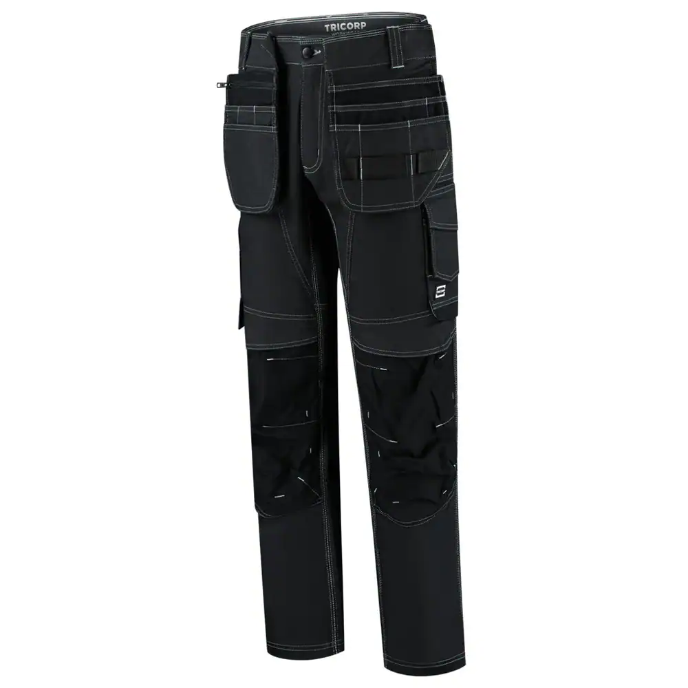 Stretch Jeans Werkbroek Redefined met Holsterzakken Zwart
