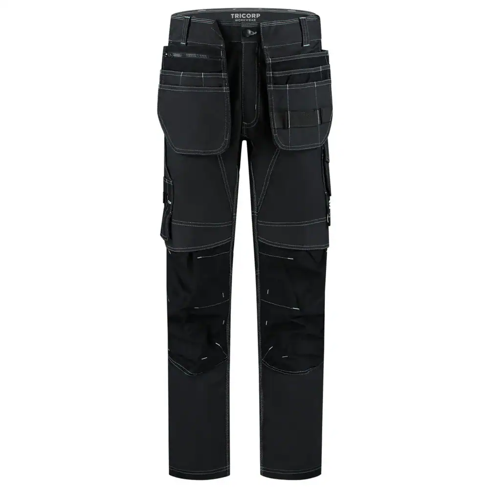 Stretch Jeans Werkbroek Redefined met Holsterzakken Zwart