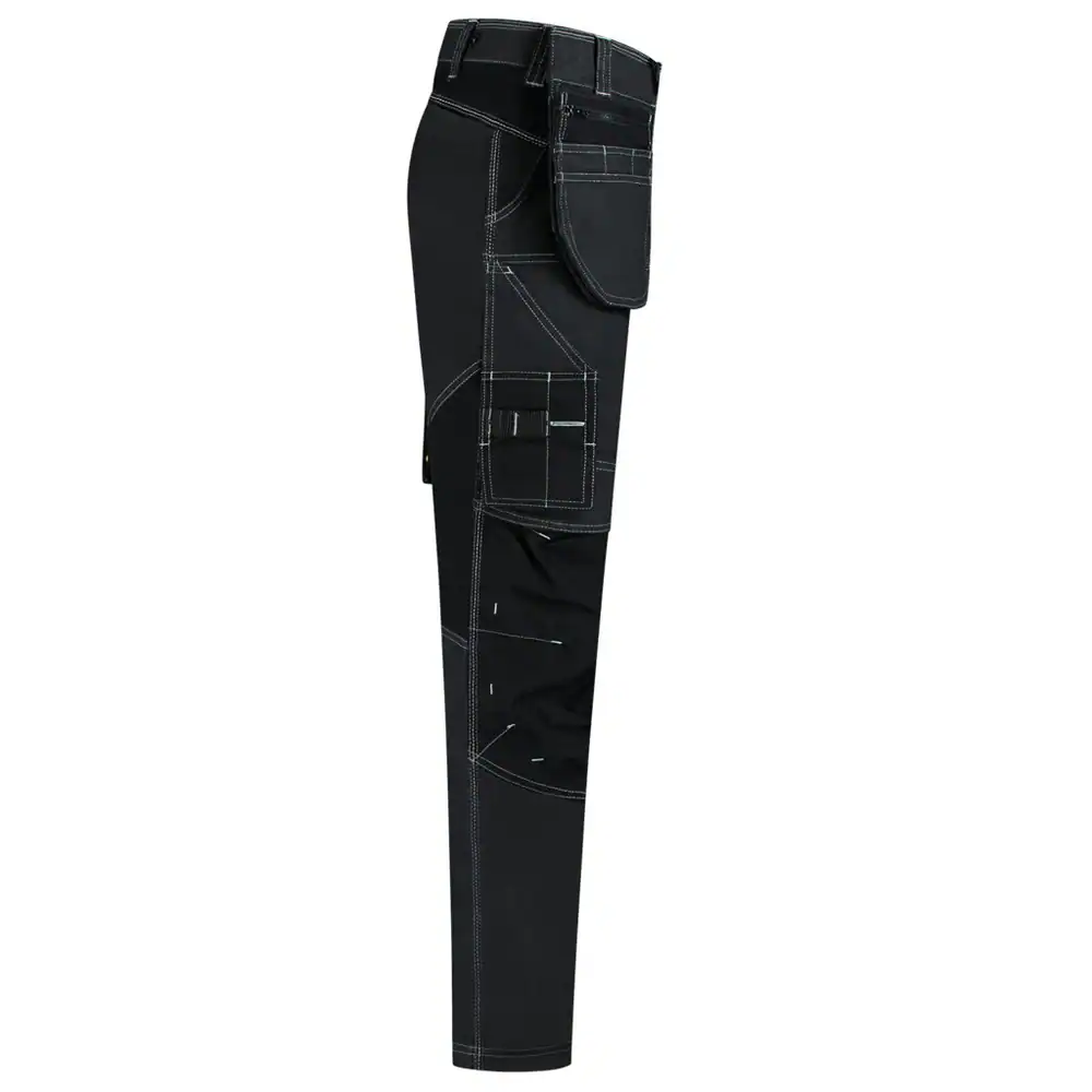 Stretch Jeans Werkbroek Redefined met Holsterzakken Zwart