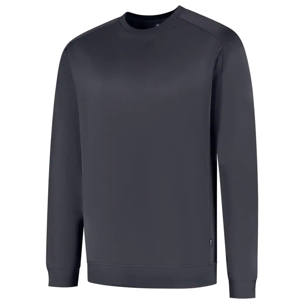 Sweater met Ronde Hals Redefined Industrieel Wasbaar Antraciet